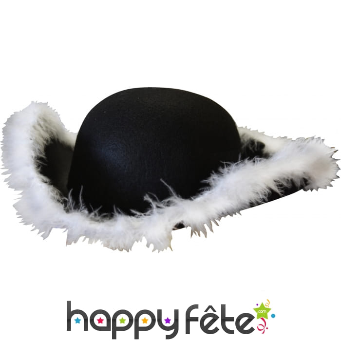 Tricorne marabout noir adulte