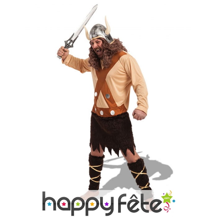 Tunique marron pour homme de redoutable Viking