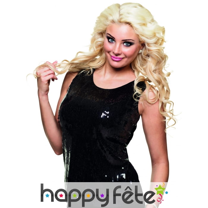 Top noir recouvert de sequins