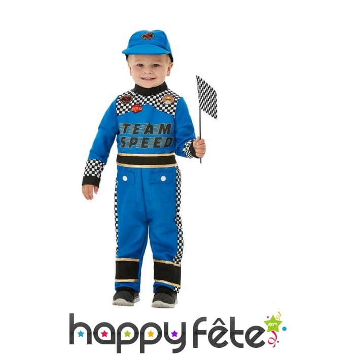 Tenue pilote de course automobile pour tout petit
