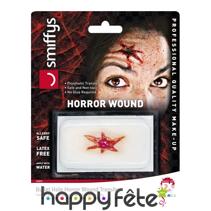 Tatouage plaie en forme d'étoile