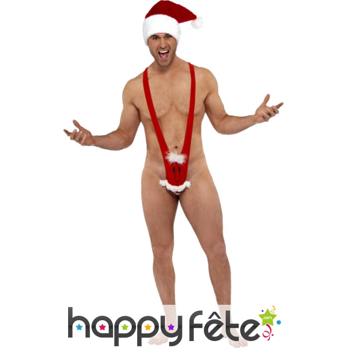 Tenue père Noel Sexy borat