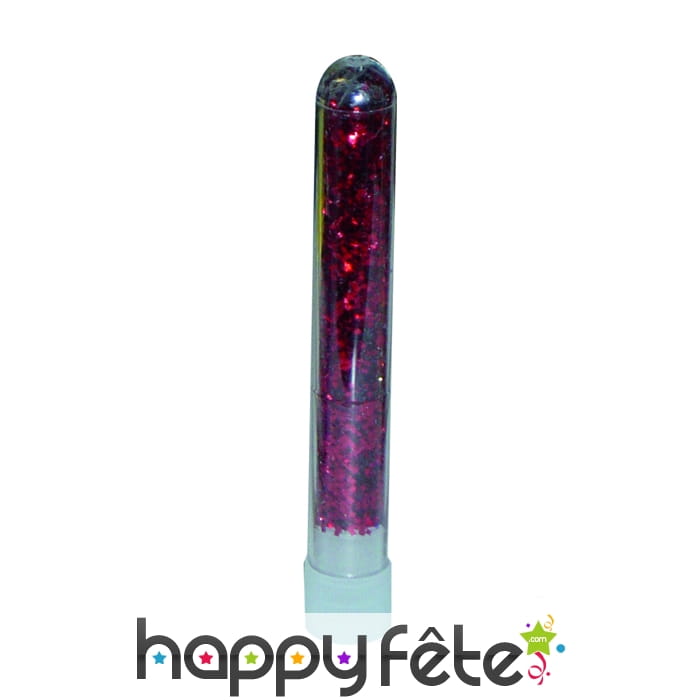 Tube paillette rouge