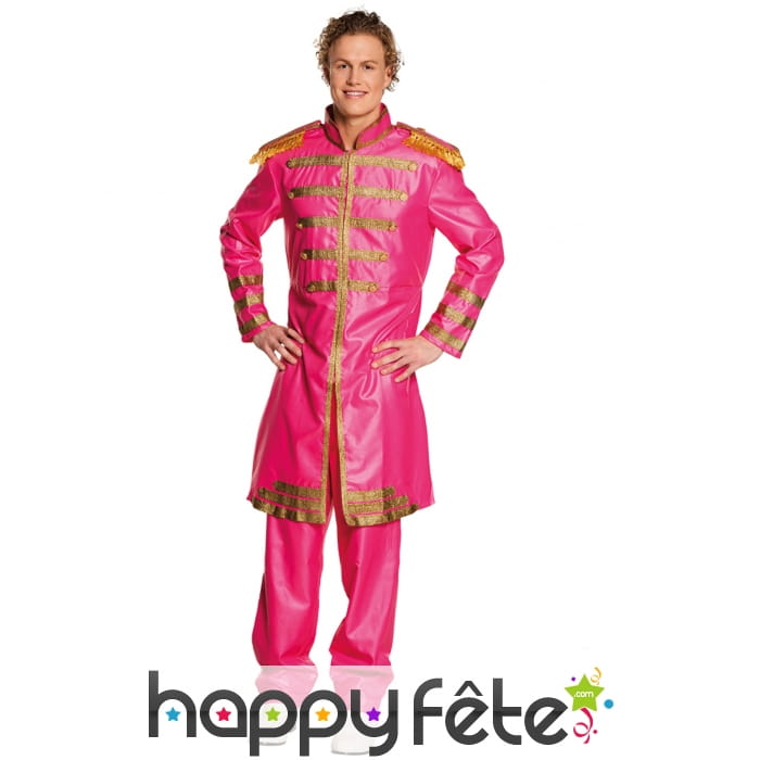 Tenue roi de la pop rose pour adulte