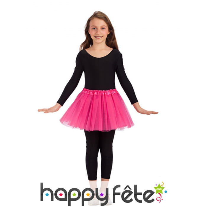 Tutu rose uni pour enfant