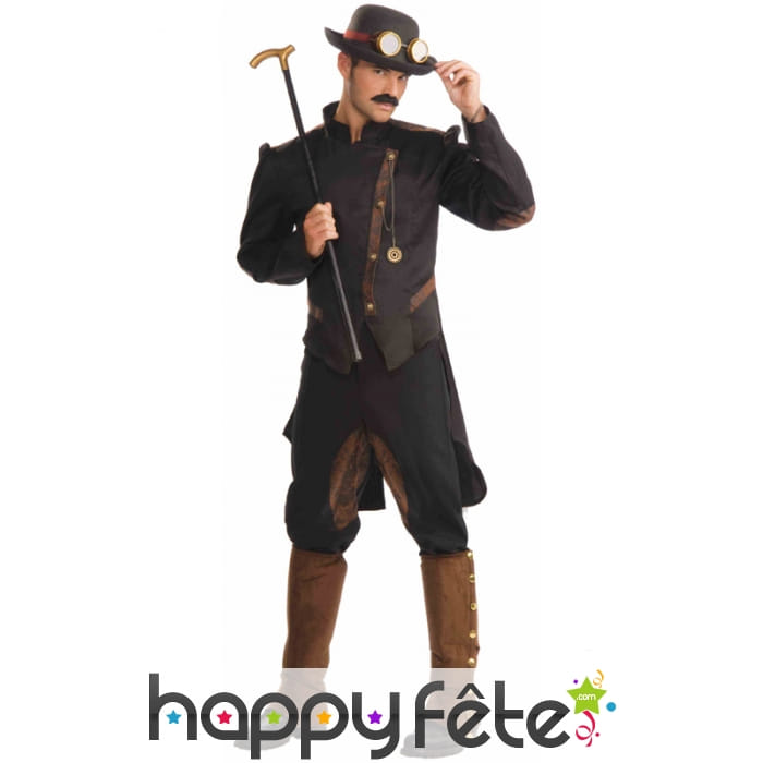 Tenue steampunk de gentleman aventurier