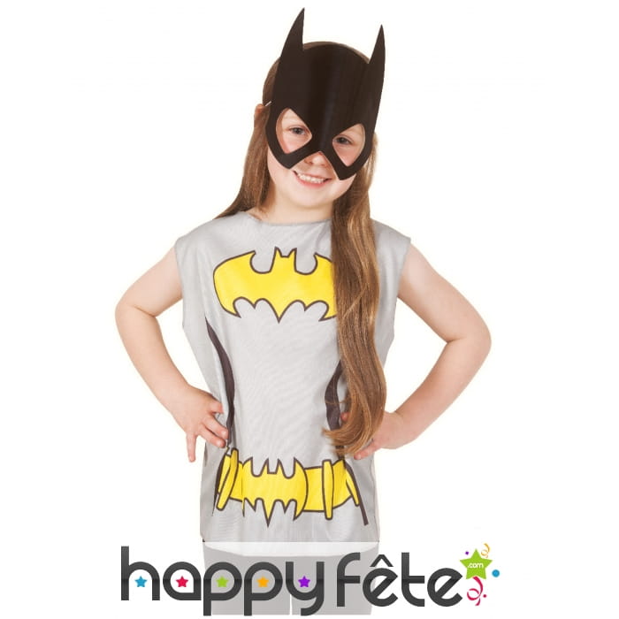 T-shirt et masque de Batgirl pour enfant