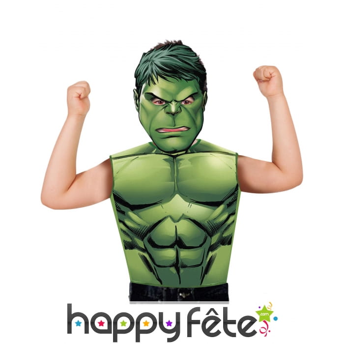 T-shirt et masque de Hulk pour enfant