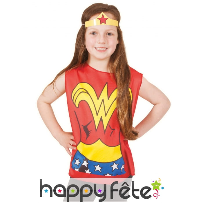 T-shirt et tiare Wonder Woman pour enfant