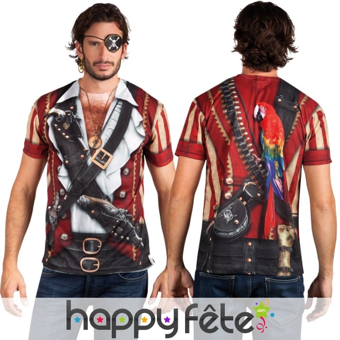 T-shirt imprimé haut de pirate