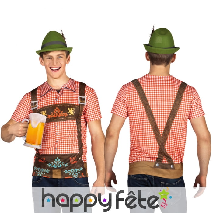 T-shirt imprimé salopette de bavarois