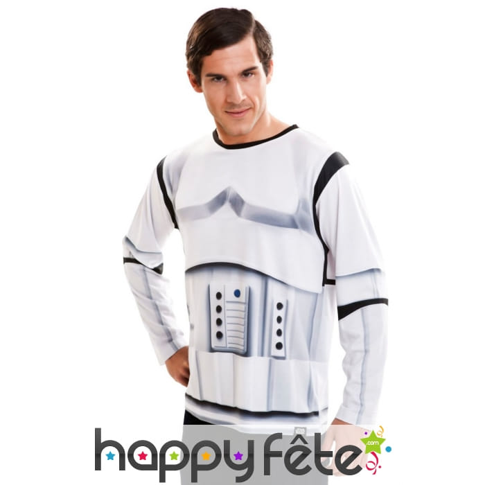 T-shirt manches longues soldat Stormtrooper adulte