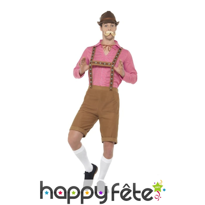 Tenue salopette marron de Bavarois