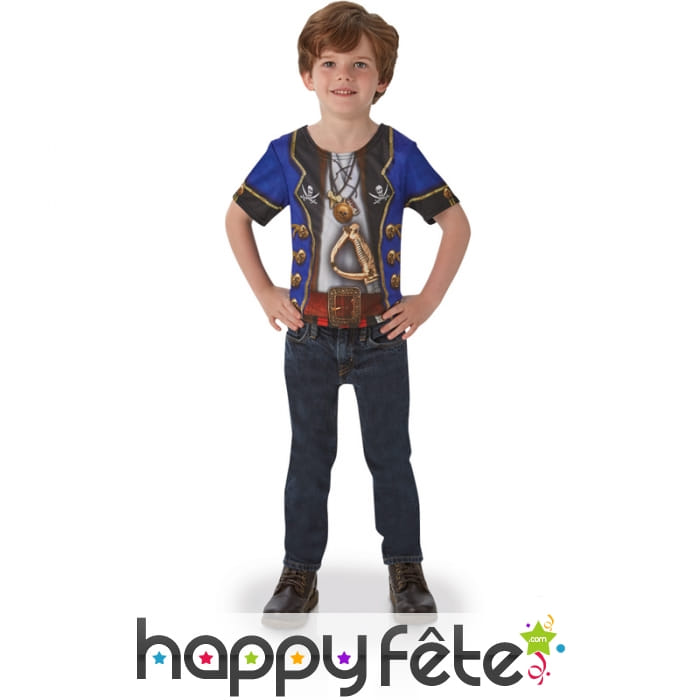 T-shirt pirate photoréaliste pour enfant