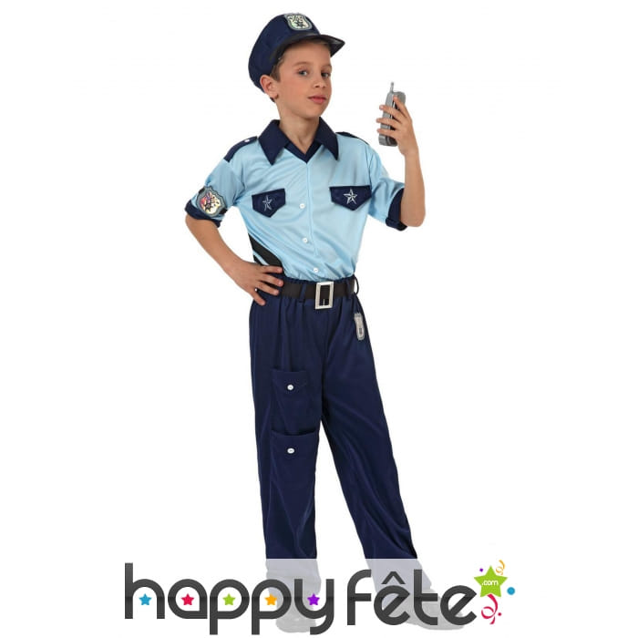 Tenue traditionnelle de policier pour enfant