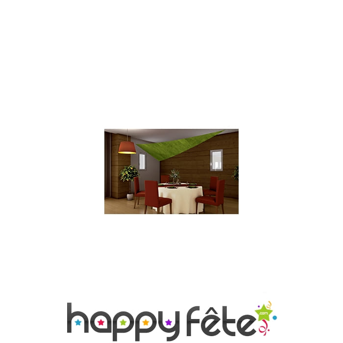 Tenture/voile anis de1.5 x 4 m