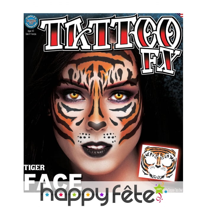 Tatouage visage de tigre