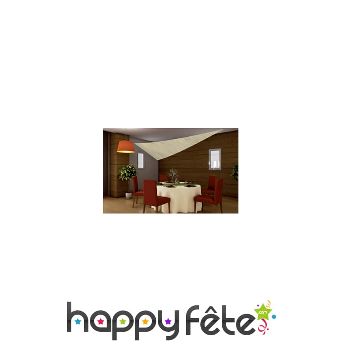 Tenture/voile ivoire de1.5 x 4 m