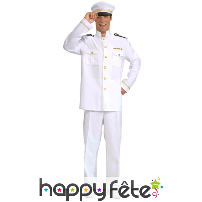 Uniforme blanc de marin capitaine
