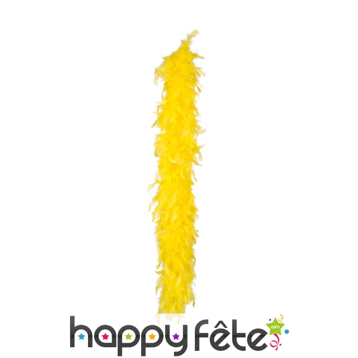 Un boa plumes jaune