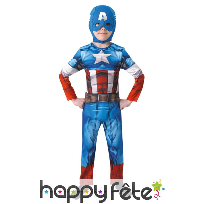 Uniforme du captain américa pour enfant