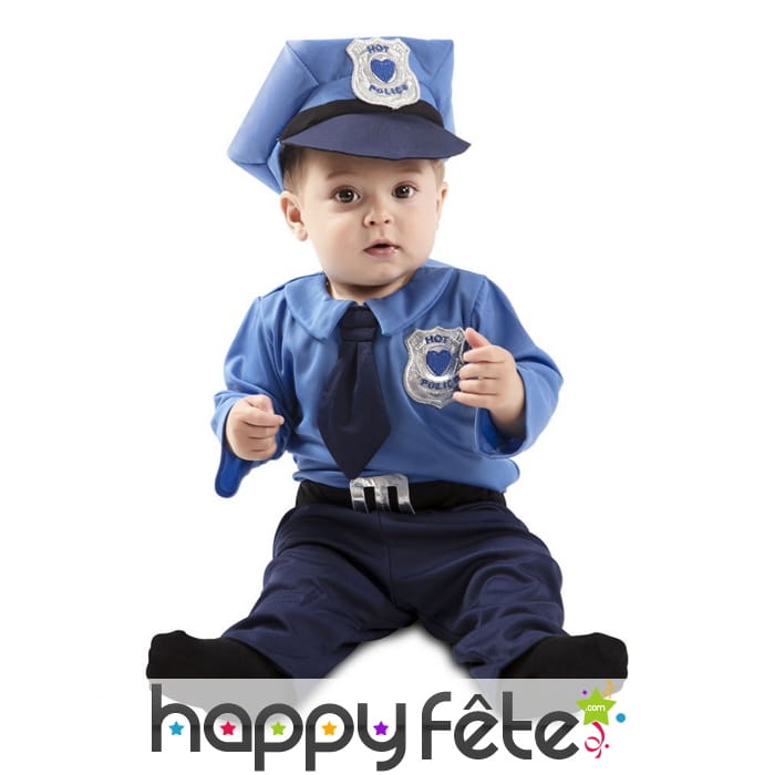 Uniforme de petit policier pour bébé