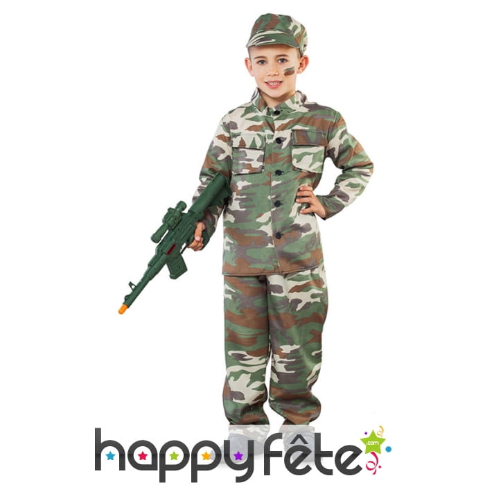 Uniforme de soldat pour garçon
