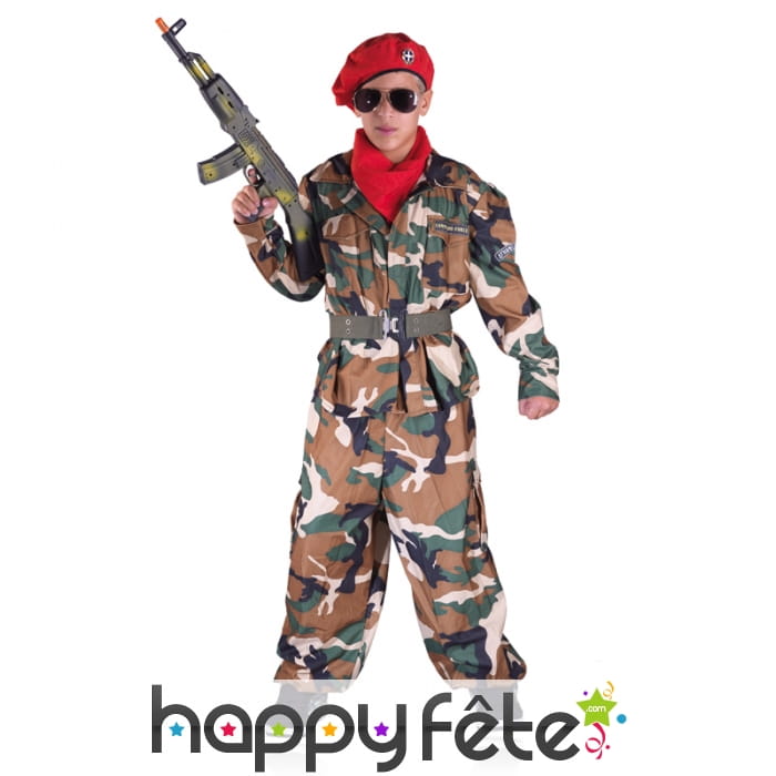 Uniforme militaire camouflage pour enfant