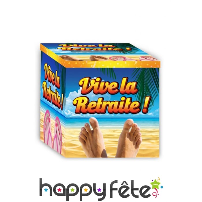 Urne Vive la Retraite de 20cm