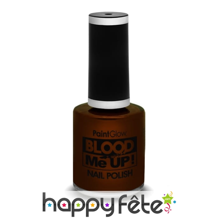 Vernis à ongle rouge sang foncé