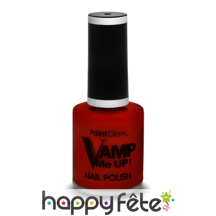 Vernis à ongle rouge vampire