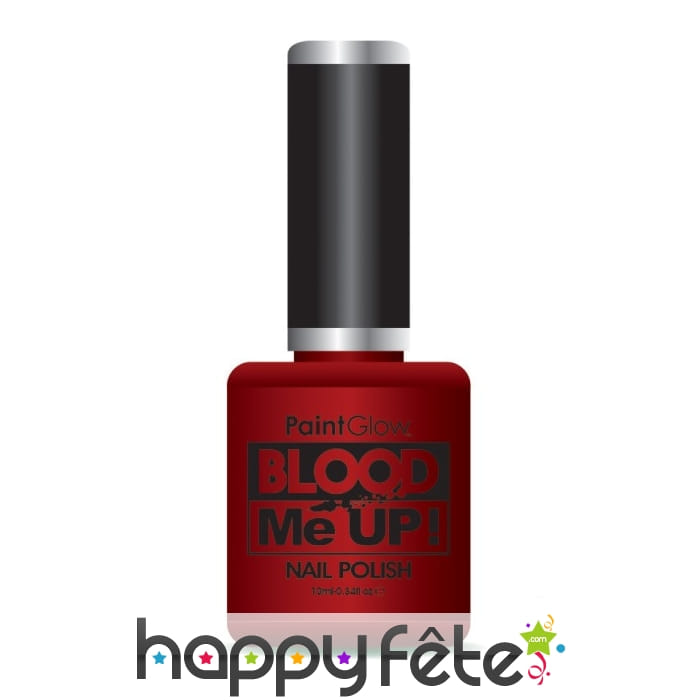 Vernis à ongles rouge sang