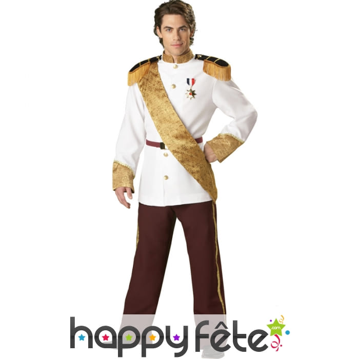 Véritable costume de prince charmant adulte