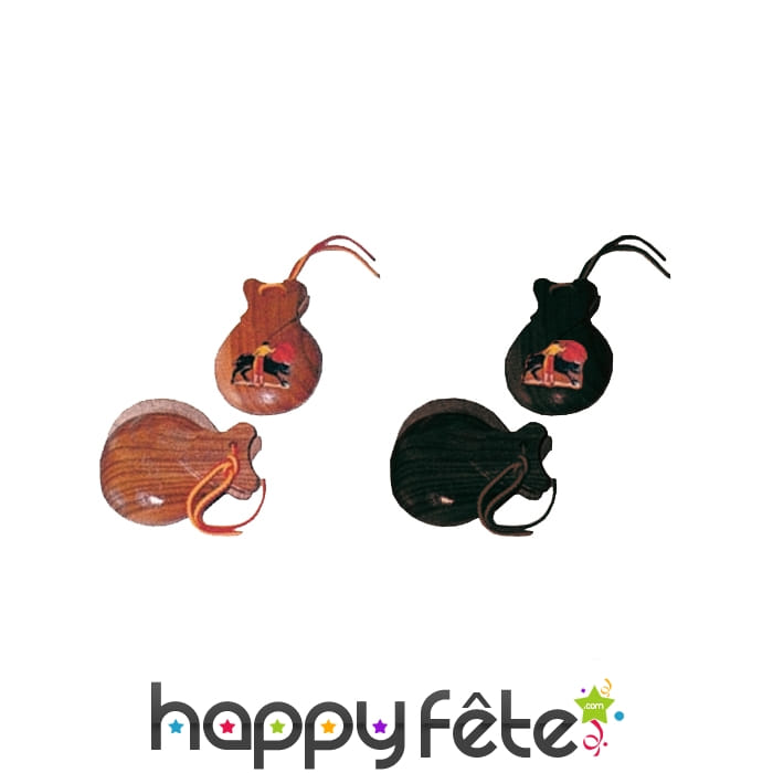 Véritable castagnette en bois