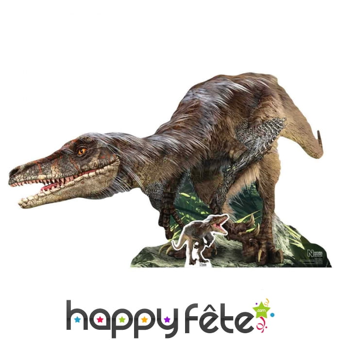 Vélociraptor en carton plat de 155cm