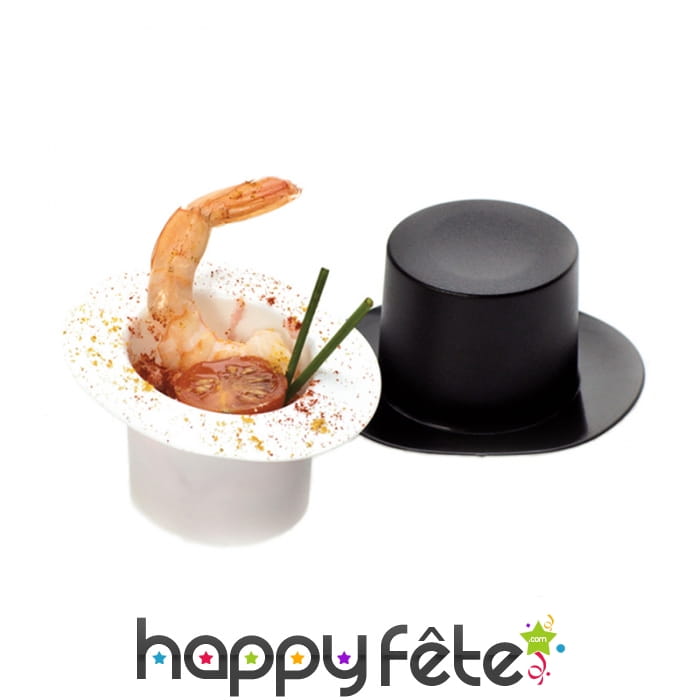 Verrines en forme chapeaux, par 10