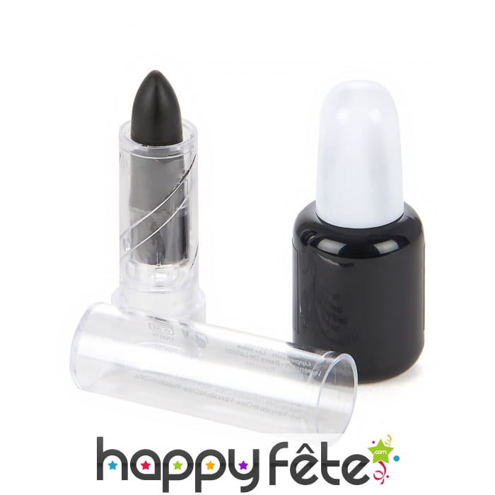 Vernis et noir à lèvres pour adulte