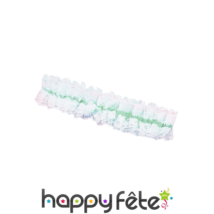 Veritable Jarretière en dentelle blanche