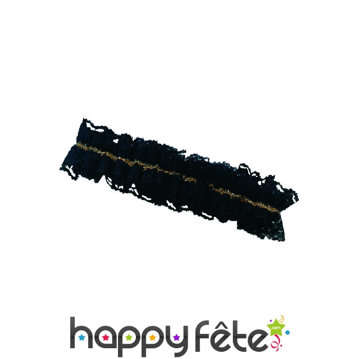 Veritable Jarretière en dentelle noire