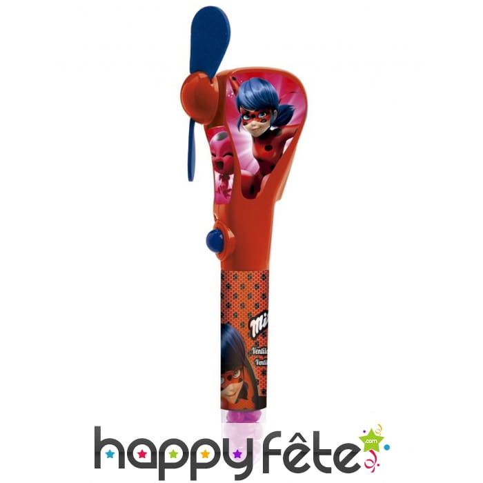 Ventilateur Ladybug de 20cm avec bonbons