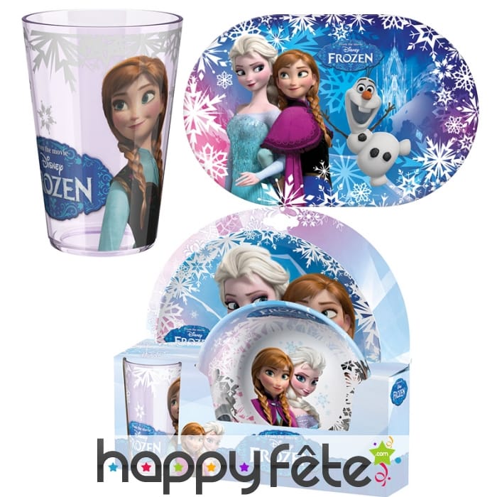 Vaisselle La reine des neiges en mélanine