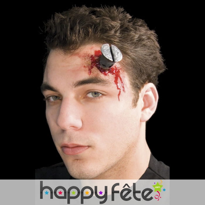 Visse plantée dans la peau, en latex