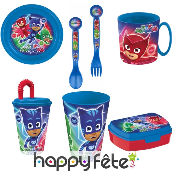 Vaisselle Pyjamasques en plastique