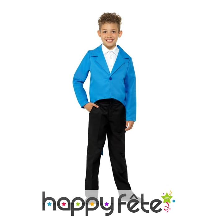 Veste queue de pie bleue pour enfant