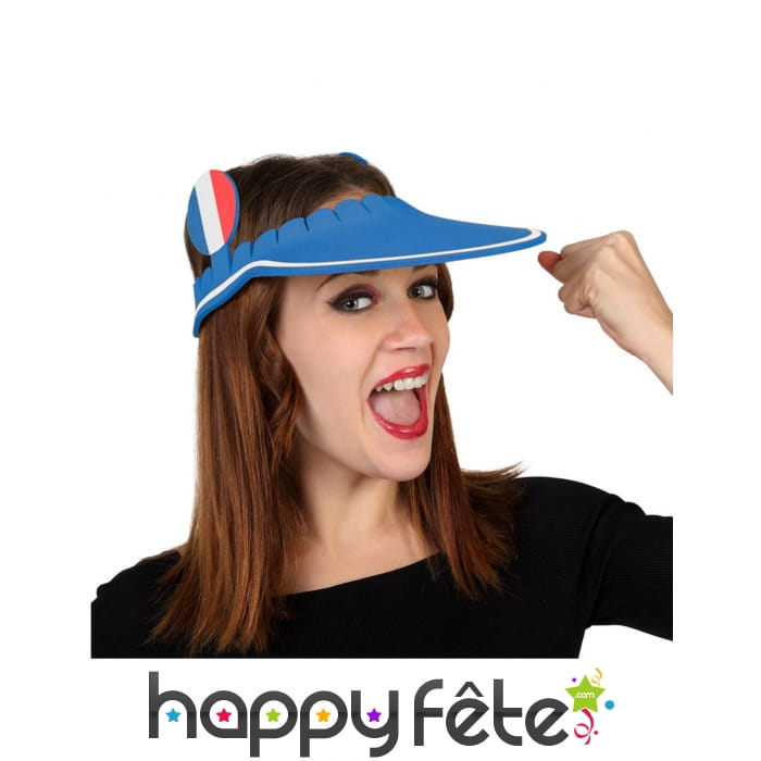 Visière supporter de France en mousse