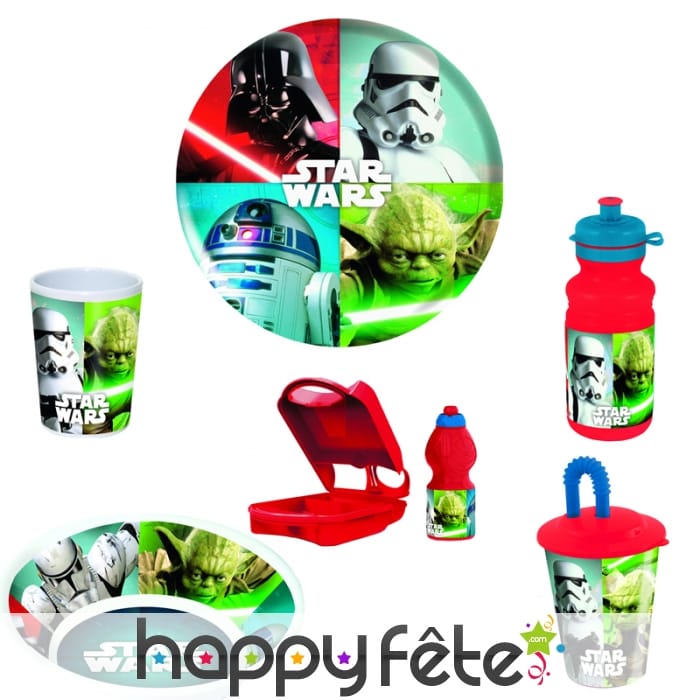 Vaisselle Star Wars en mélaminé