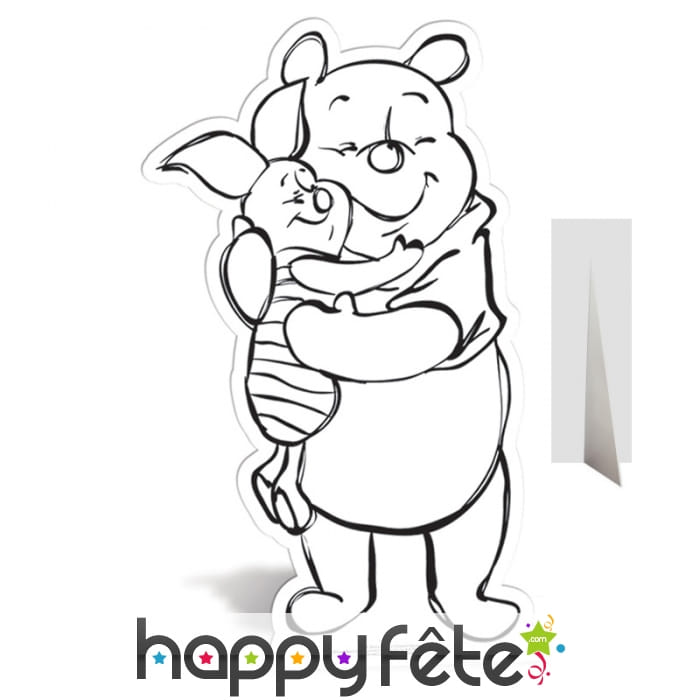 Winnie l'ourson géant à colorier