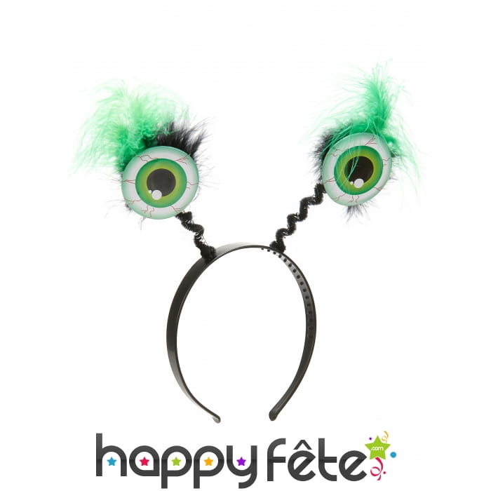 Yeux verts sur serre-tête