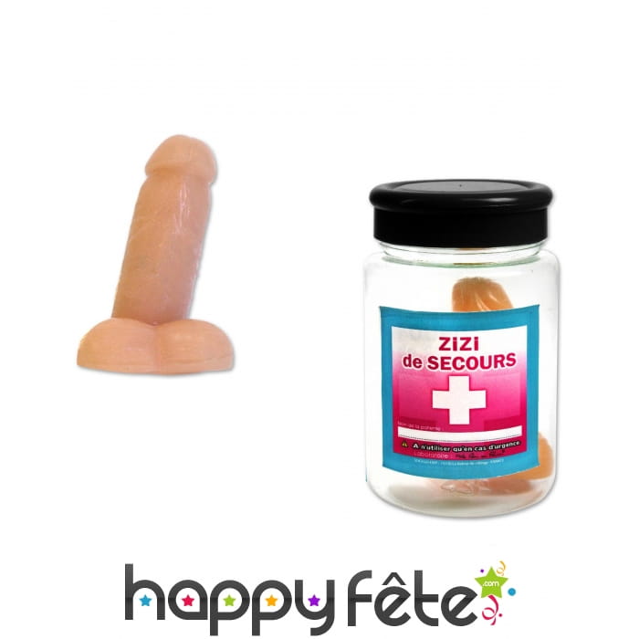 Zizi de secours dans un bocal