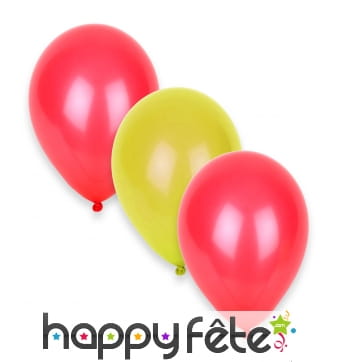 12 Ballons aux couleurs de l'Espagne